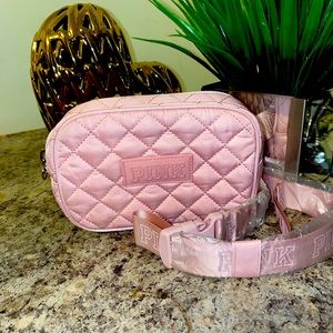 Pink cross body bag- waist bag